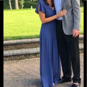 Blue Wrap Lulus Dress. Great for a wedding!!